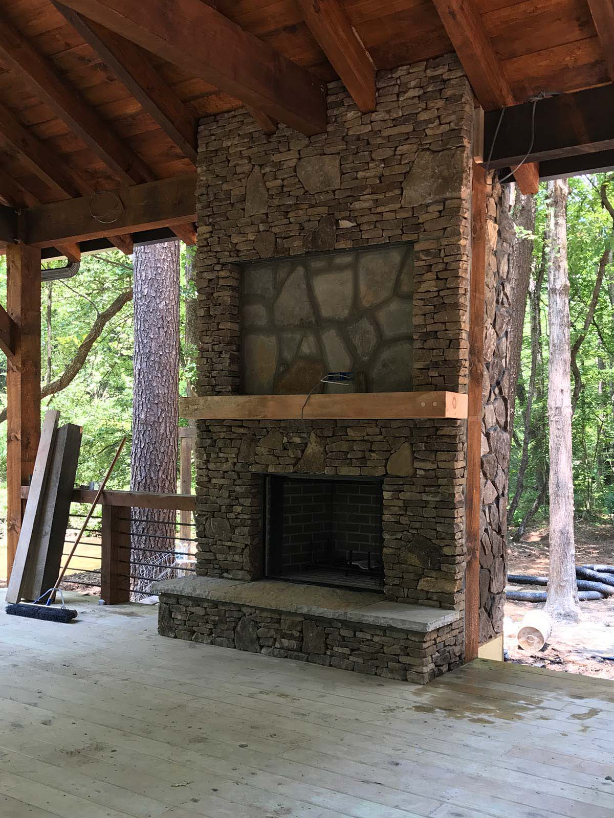 fireplace build